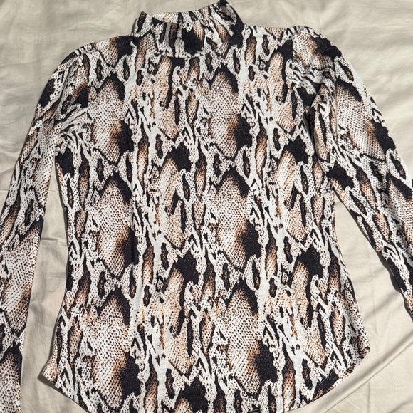 French Connection Animal Print Blouse - Picture 1 of 4